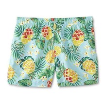 Roebuck &amp; Co Men&#39;s Swim Trunks Shorts Size XXL Turquoise Pineapples NEW - £15.39 GBP