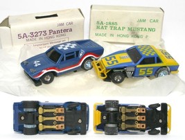 1977 Ideal Ford Pantera GTS &amp; Mustang Rat TCR Slot Cars - £35.54 GBP