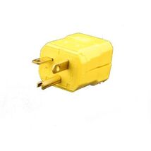 Leviton 5456-VY 20 Amp, 250 Volt, Industrial Grade, Plug, Straight Blade, - $30.76 CAD
