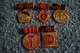 Set of Five (5) Nice Vintage East Germany DDR (GDR) Medals Collectible - £51.07 GBP