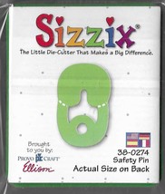 Sizzix originals. Diaper Pin cutting die. Die Cutting Cardmaking Scrapbo... - $6.16