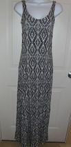 Happening in the Present Black &amp; White Maxi Dress with Side Cut Outs Siz... - $7.99