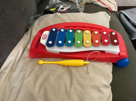 Little Tikes Xylophone Tap A Tune Musical Scale Childs Red Pull Toy - £7.93 GBP