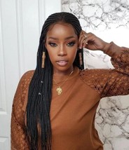 Tribal Braids, Fulani Style, Black Women Wig, Frontal, Full Lace, Lace F... - $168.30
