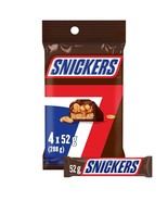 Snickers Chocolate 4 Pack 208g/7.33oz, Exp:2025 - $237.18 MXN
