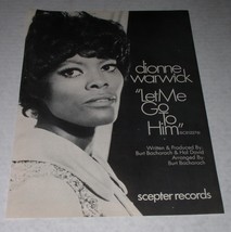 Dionne Warwick Cash Box Magazine Photo Clipping Vintage 1970 Let Me Go T... - $19.99