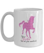 Pink Unicorn Coffee Mug - Your Sparkle Has Not Gone Unnoticed - Daughter Gift - £15.58 GBP