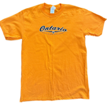 Vintage Orange ONTARIO Gildan Ultra Cotton T Shirt sz M - $22.76