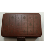 vintage shields valet jewelry box. for cufflinks, watches, ty clips,etc. - $219.87 MXN