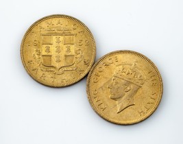 Lot of 2 1952 Jamaica Farthings in BU Condition KM #33 - €31,36 EUR