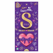 Cadbury Dairy Milk Silk Valentines Heart Blush Chocolate Bar Gift Pack, 250 g - £26.33 GBP