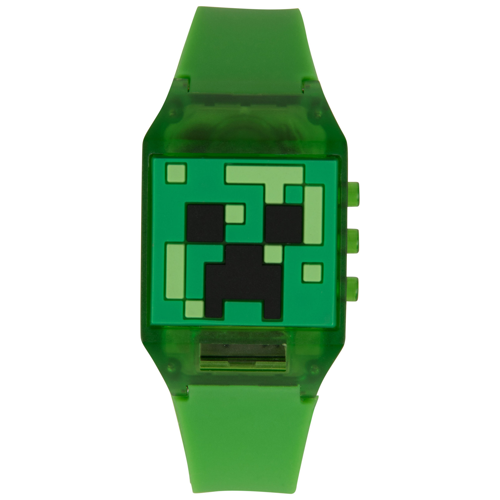 Primary image for Minecraft Creeper LCD Kids Digital Wrist Watch with Rubber Dial Green