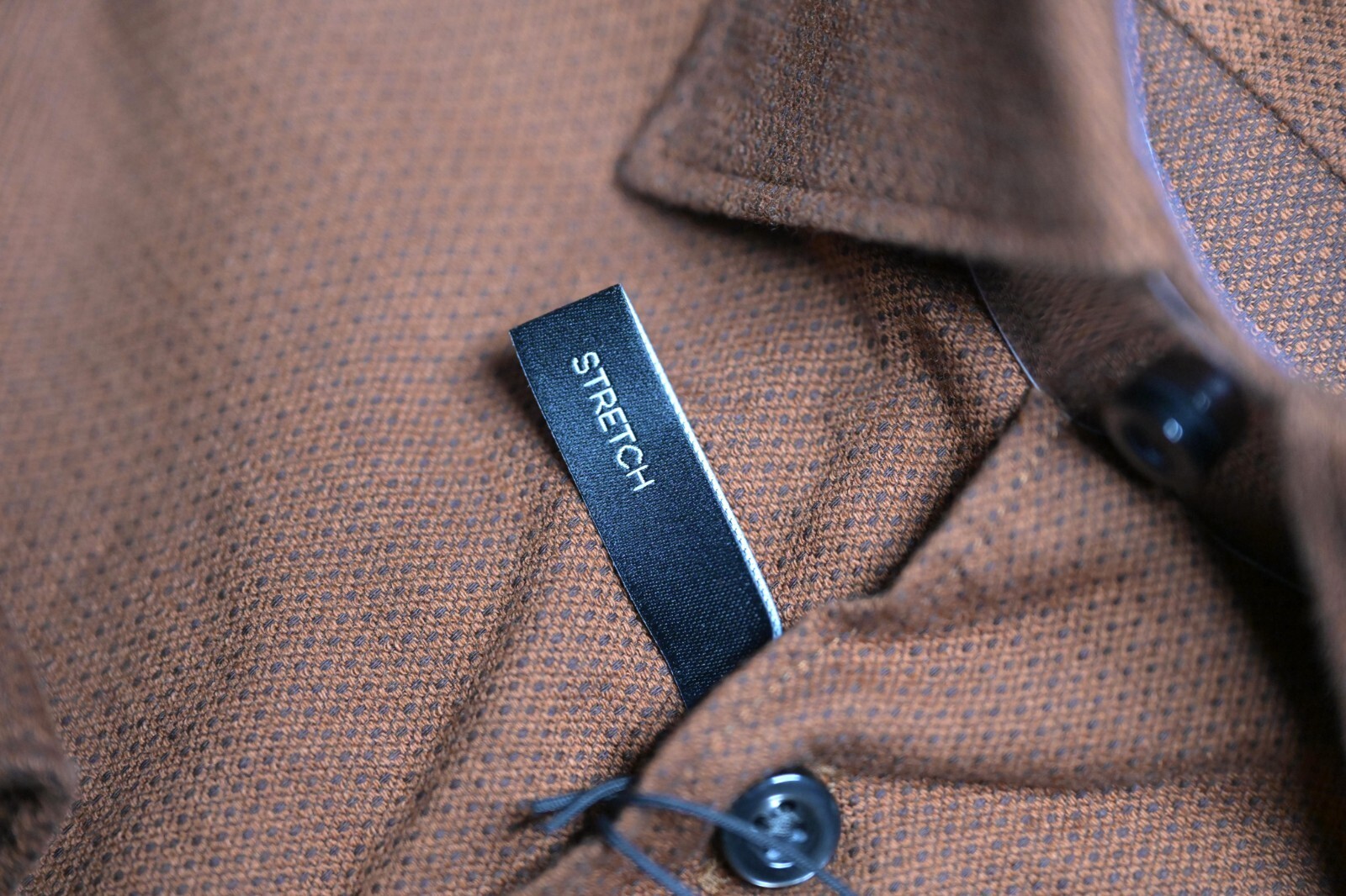 Camicia Da Uomo Hugo Boss HAL Kent Casual Fit In Cotone Stretch Ruggine 39 15.5 Item image 6