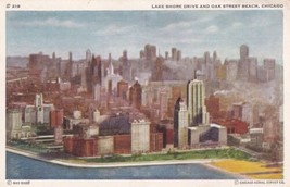 Lake Shore Drive Oak Street Beach Chicago Illinois IL Postcard C39 - £2.40 GBP