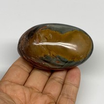 146.1g, 2.8&quot;x1.8&quot;x1.2&quot; Natural Ocean Jasper Palm-Stone Orbicular Jasper, B30767 - £9.19 GBP