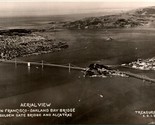 Vtg Postcard RPPC 1939 DOPS San Francisco Bridges Treasure Island Aerial... - £9.30 GBP