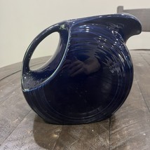 Homer Laughlin FIESTA WARE Cobalt Blue Disk Pitcher Creamer Disc 7&quot; - $29.69