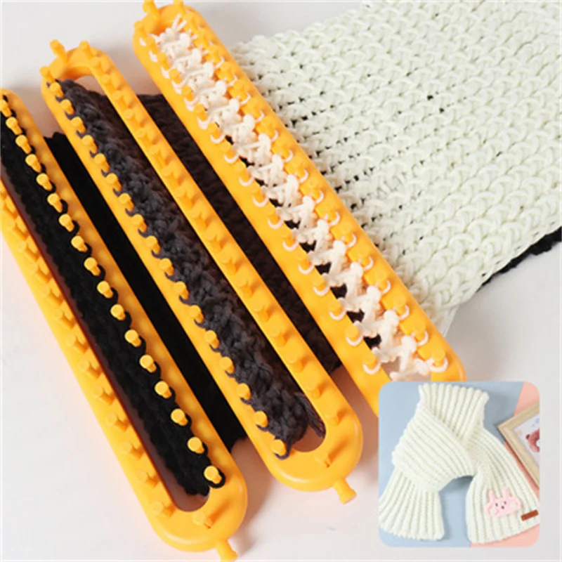 Play Diy Knitted Woolen Hat Convenient Sweater Knitting Device Woven Blanket Sca - £26.09 GBP