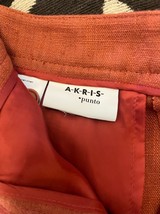 AKRIS PUNTO Italian Linen Flat Front Cropped Pant Sz 12 $695 - £181.93 GBP