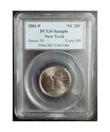 2001-P New York State Quarter PCGS Sample NY 25C Coin 168 - £11.84 GBP