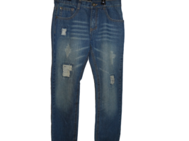 Southpole Men&#39;s Vintage Original Fit Straight Ripped Jeans Blue Size 34 - £67.54 GBP