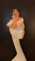 Fascinator Hat, 40s 50s Pink Hat fascinator #Pink hat fascinator, Peachy... - £36.34 GBP