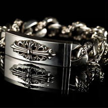 Chrome Silver Cross/Hearts Wtaps Bracelet Trapstar Watch Streetwear mm6 Designer - £14.62 GBP+