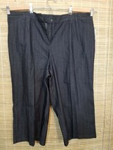 LARRY LEVINE WOMEN&#39;S PANTS/CAPRIS STRETCH 24W COTTON Plus size 42 X 21 - $6.70 CAD