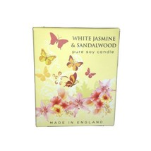 The English Soap Company Pure Soy Candle NEW White Jasmine &amp; Sandalwood - £9.34 GBP