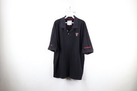 Vintage Mens XL Faded Spell Out Texas Tech University Collared Polo Shir... - $39.55