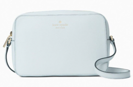 Kate Spade Harper Bluish Gray Leather Crossbody WKR00062 Handbag NWT $279 FS - £78.57 GBP