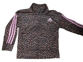 Adidas Toddler Girl Cheeta Full Zip Hoodie Size 24 Months EXCELLENT Cond... - $213.26 MXN
