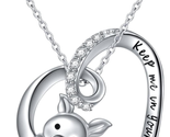 Mothers Day Gifts for Mom Wife,  Pig-Heart Pendant Necklace, 925 Sterlin... - $41.78