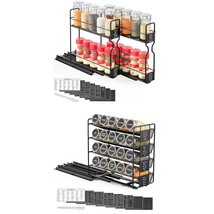 Pull Out Spice Rack Organizer For Cabinet, 2 Drawers 2-Tier, Pull Out Spice Rack - $108.99