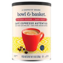 BOWL AND BASKET CAFE ESPRESSO AUTENTICO DARK ROAST GROUND COFFEE 10OZ - $8.29