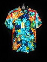 Robert Graham Birds of Paradise Short Sleeve Shirt. Size Medium - £155.75 GBP