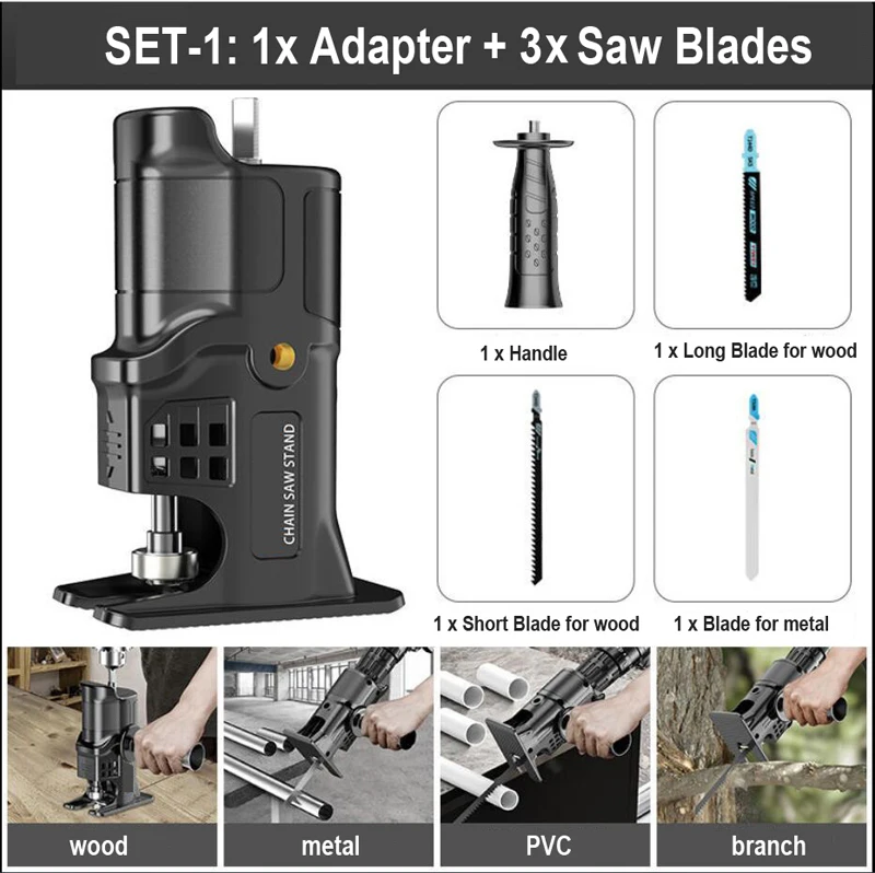 Portable Electric Drill Modified To Electric Saws Reciprocating Saw Adapter With - $173.05