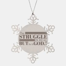 Motivational Christian Stainless Steel Bracelet, The Struggle is Real, b... - £19.54 GBP