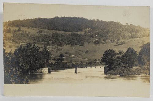 Primary image for Beautiful Bridge Country Landscape Real Photo c1908 Postcard R6