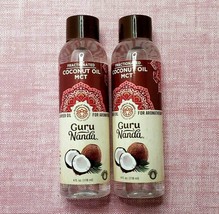 2-Guru Nanda Coconut Oil MCT Massage Aromatherapy Essential Oil Carrier 4oz  - £9.75 GBP