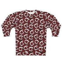 Vampire Teeth Halloween Costume Seamless Pattern All-Over Print Sweatshirt - £32.33 GBP+