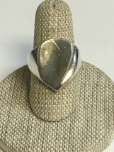 Nice Sterling Silver .925 Engravable Initial Ring - Size 7 - £7.90 GBP