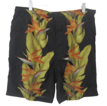 Tommy Bahama vintage Men swim trunks 36&quot; Hawaiian tropical floral drawstring - £27.68 GBP