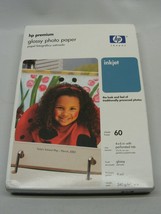 HP Hewlett Packard Q1989A Premium Glossy Photo Printer Paper Pack of 60 Sheets - £11.16 GBP