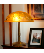 Art Deco Lamp Light &quot; Boston &quot; Brass Lamp 1930 Lamp Desk Genuine - $14,630.88 MXN