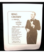 Bing Crosby and Friends Program Aladdin Theater Las Vegas NV 11/26/1976 ... - £10.17 GBP