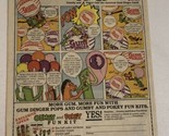 1986 Brachs Gum Dinger Adventures Vintage Print Ad Advertisement  PA4 - $7.91