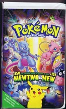 Pokemon Mewtwo vs Mew (1998) VINTAGE VHS Cassette Clamshell - £27.24 GBP