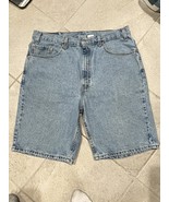 VTG Mens Levis 505 Blue Jean Shorts Tag 38 Fits 36  Red Tab Med Shorts Y... - $29.19
