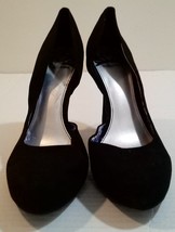 Legalicious by fergie Women&#39;s Black  velvet Slip On pump Heels - Size 9 - £30.16 GBP